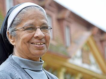 Lebenstraum erfüllt: Schwester Josephine Kalappurackal bewirkte, dass in ihrer indischen Heimat ein ganzes Dorf gebaut wurde. Foto: Isolde Krapf