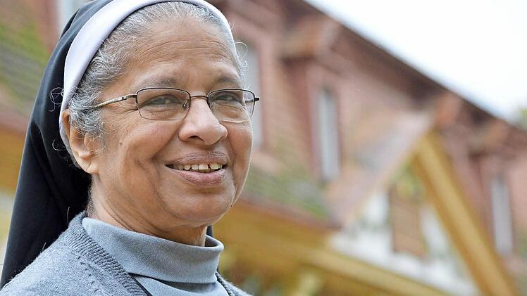 Lebenstraum erfüllt: Schwester Josephine Kalappurackal bewirkte, dass in ihrer indischen Heimat ein ganzes Dorf gebaut wurde. Foto: Isolde Krapf