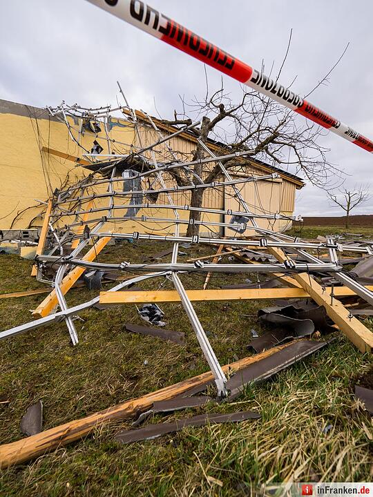 Tornado in Kürnach - Tag danach