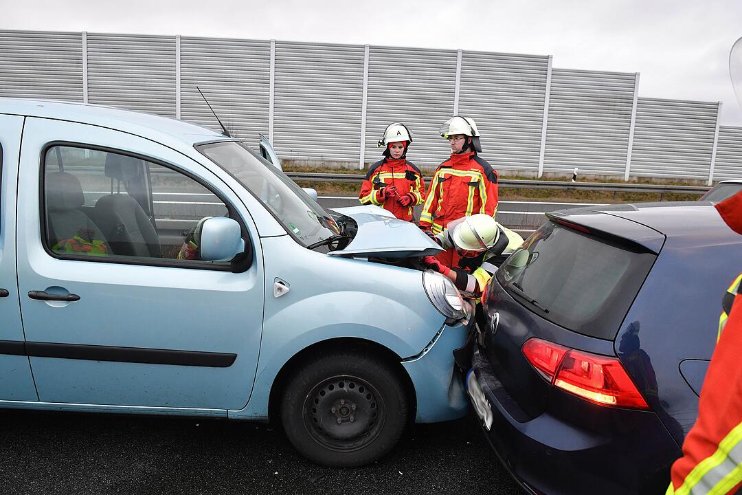 Massenunfall auf der A73 bei Breitengüßbach