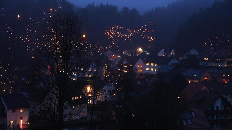 Obertrubach im Schein der Lichter