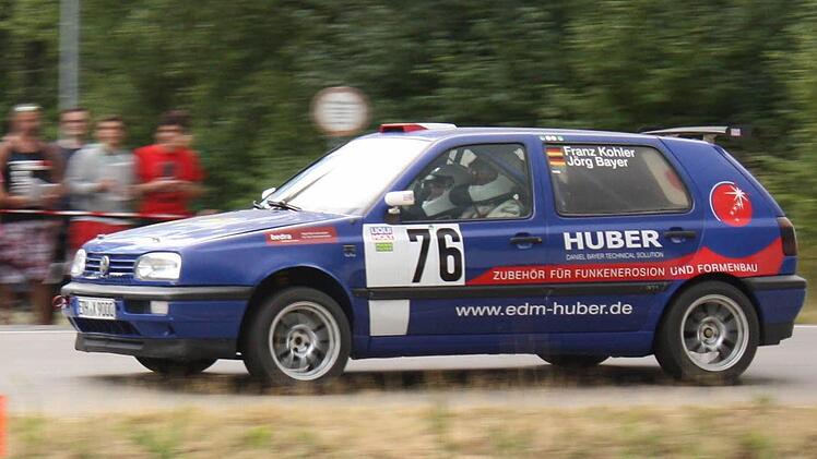 Auch der Höchstadter Lokalmatador Franz Kohler startet mit seinem Golf III.  Foto: pr