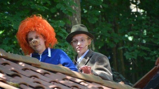 Probenszene zu "Am Samstag kam das Sams zur&uuml;ck" auf der Waldb&uuml;hne HeldrittFoto: Friedhelm W&ouml;lfert
