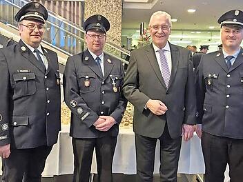 Von links: Bastian Waldmann, Markus Zapf, Joachim Herrmann, Johannes Unger.