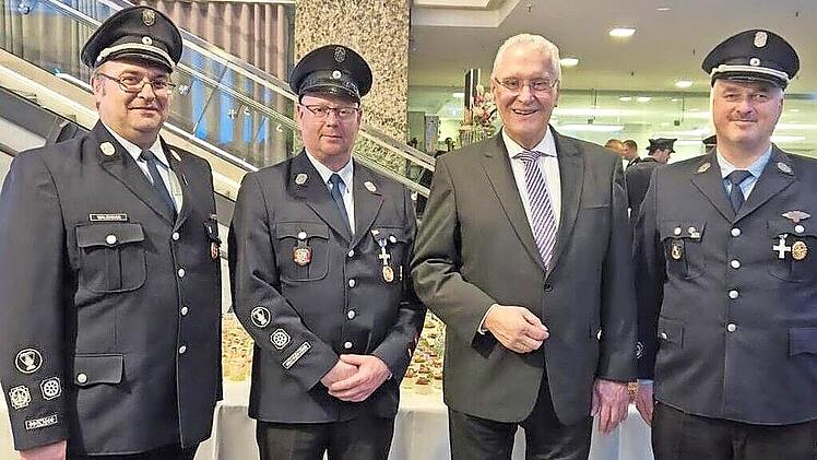 Von links: Bastian Waldmann, Markus Zapf, Joachim Herrmann, Johannes Unger.