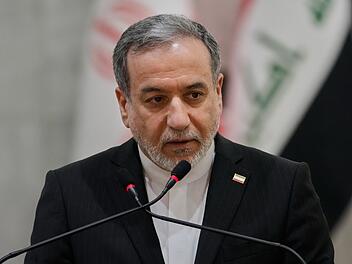 Irans Au&szlig;enminister Abbas Araghtschi  im Irak