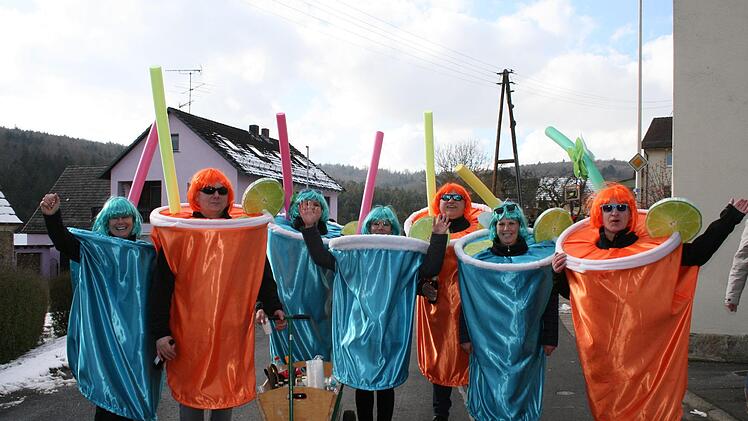 Faschingsumzug in Oehrberg. Foto: Gabriele Sell