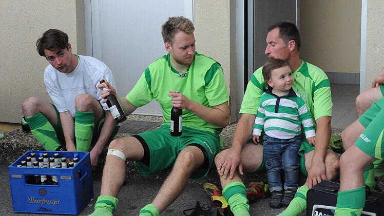 Verdienter Schluck nach knapper Niederlage.