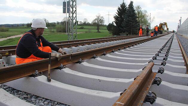 Baufortschritt in Baiersdorf Foto: DB AG/Hannes Frank