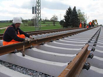 Baufortschritt in Baiersdorf Foto: DB AG/Hannes Frank
