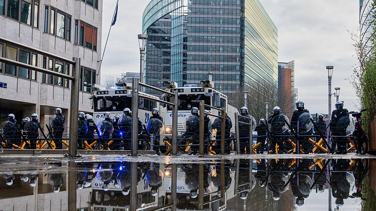 Bauerndemonstration in Br&uuml;ssel