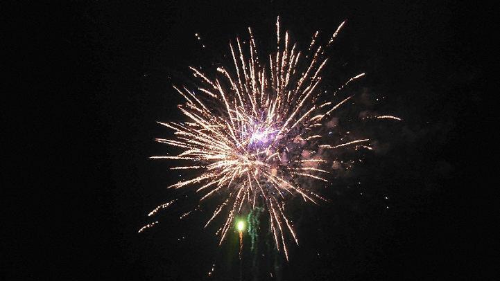 Auch ein Feuerwerk wurde veranstaltet.  Fotos: Yannick Hupfer