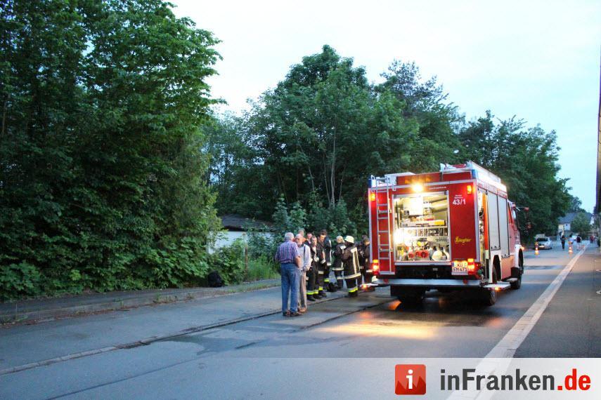 Brand in Wohhausruine in Mainleus