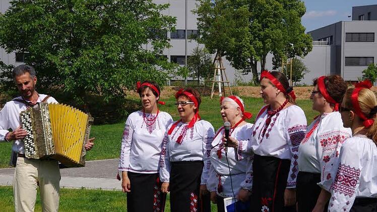 Der ukrainische Chor trat zur Eröffnung auf.