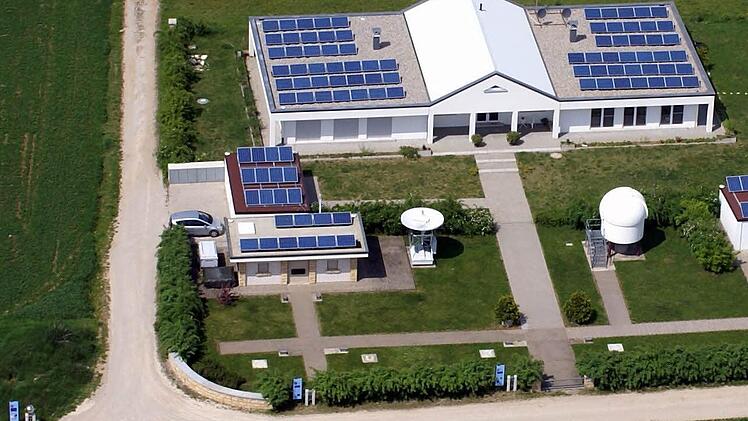 Die Sternwarte Feuerstein aus der Luft Foto: Frank Fleischmann