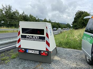 Der mobile Blitzer ist auch in  Oberfranken im Einsatz