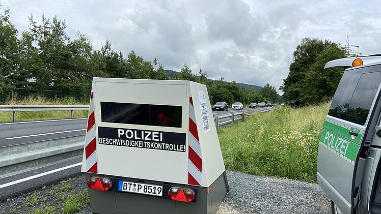 Der mobile Blitzer ist auch in  Oberfranken im Einsatz