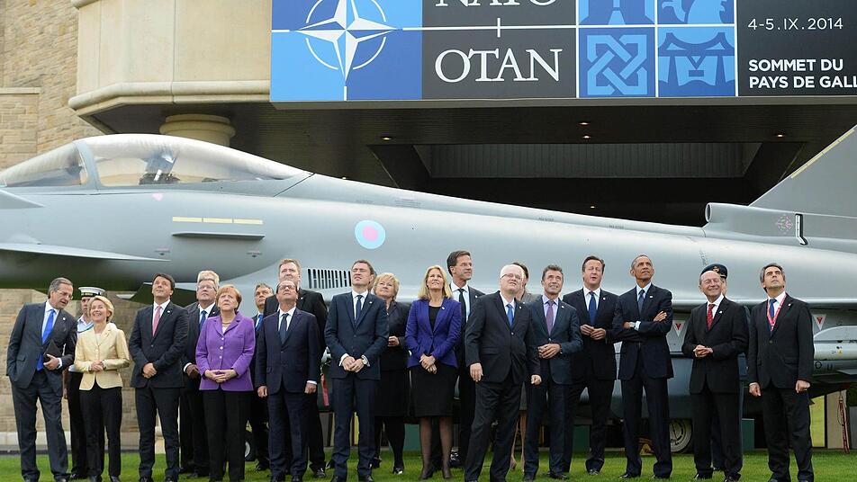 Die Teilnehmer des Nato-Gipfels in Newport in Wales. Foto: dpa