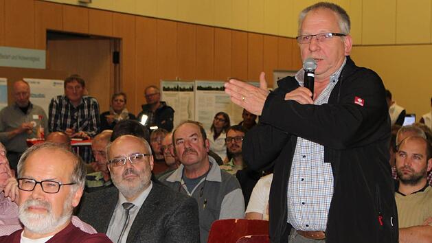 Info-Forum zu S&uuml;dlink am 27. Oktober 2016 in Oberthulba, Landkreis Bad Kissingen. Foto: Ulrike M&uuml;ller