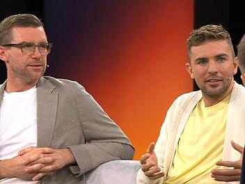 Christoph Kramer (rechts) und Per Mertesacker haben sich im ZDF zu Donald Trump und Gianni Infantino ge&auml;u&szlig;ert.