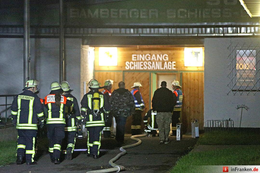Bamberg: Schützenhaus brennt