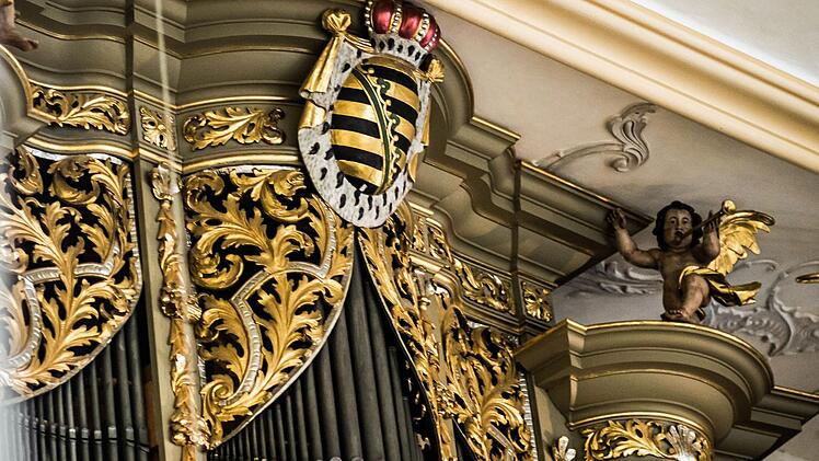 Prachtvoll verziert: Prospekt der Schuke-Orgel in der Coburger Morizkirche. Hier gestaltete Peter Stenglein ein beeindruckendes Konzert im Rahmen des Coburger Reger-Herbstes.Foto: Jochen Berger