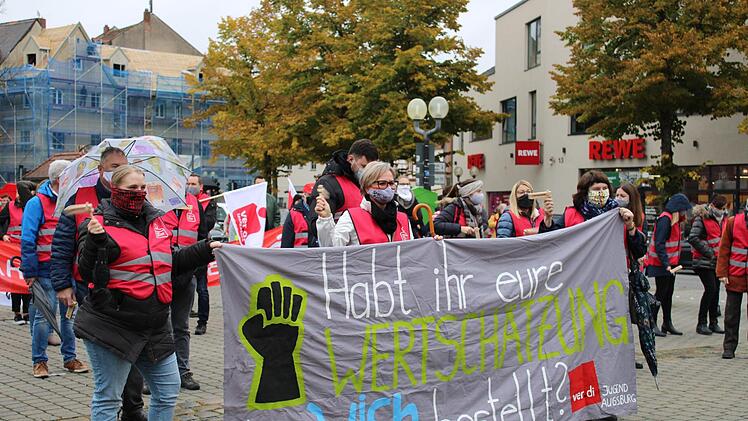 Die Streikenden vermissen die Wertschätzung ihrer Arbeit