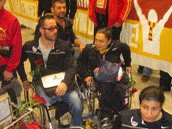 Die Sportler wurden herzlich begrüßt. Fotos: Michael Busch