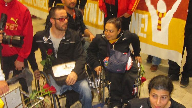 Die Sportler wurden herzlich begrüßt. Fotos: Michael Busch