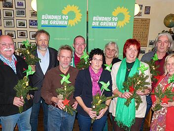 Die Spitze der Haßberge-Grünen im Landkreis  Foto: Manfred Wagner