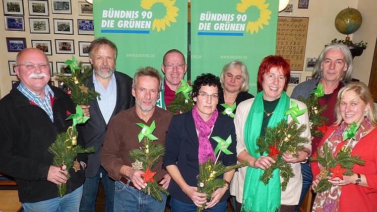Die Spitze der Haßberge-Grünen im Landkreis  Foto: Manfred Wagner
