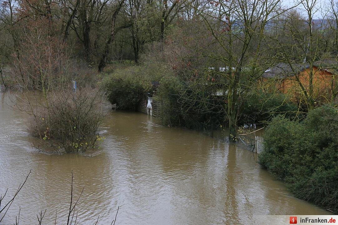 Überschwemmung in Oberfranken - Zapfendorf