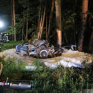 Tödlicher Unfall bei Boxbrunn: Pkw wird zerfetzt