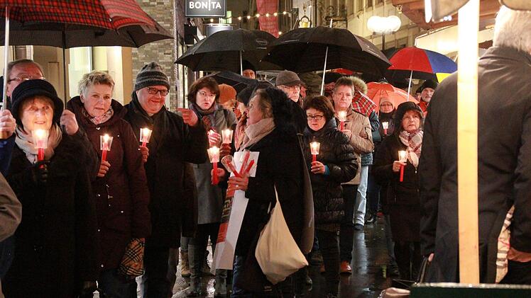Lichterkette in Bad Kissingen. Foto: Johannes Schlereth