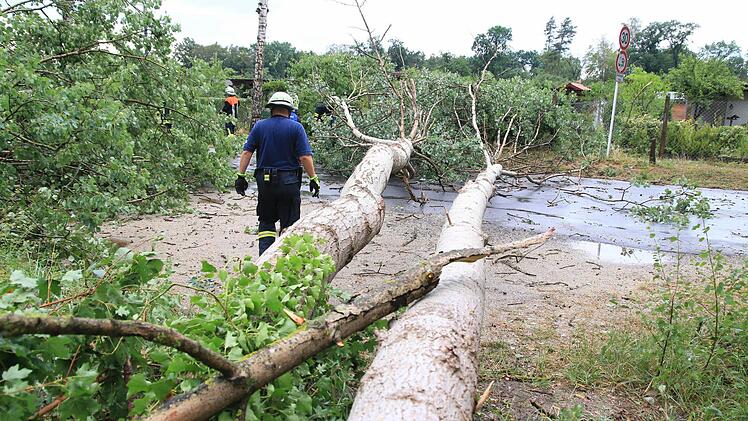Ein Unwetter tobte am 22. Juli über Bamberg und den Landkreis Foto: Fedinand Merzbach