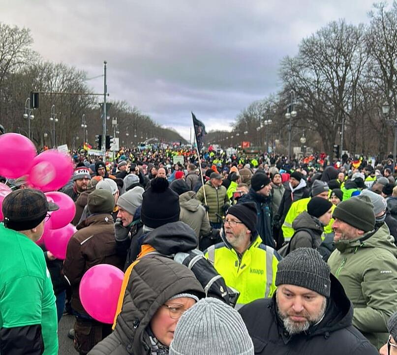 Bauernproteste - Großkundgebung in Berlin