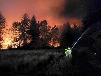 Waldbrand am Chiemsee