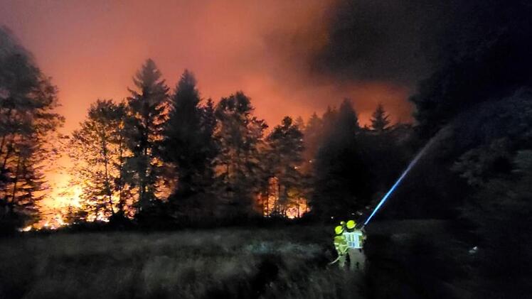 Waldbrand am Chiemsee