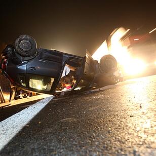 Schwerer Unfall auf der A70