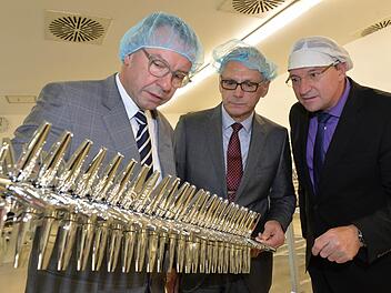 Geschäftsführender Gesellschafter Gerald Oehlhorn, kaufmännischer Leiter Lothar Derr und technischer Leiter Erwin Görtler (von links) im Herbst 2014 Foto: Ronald Rinklef/Archiv