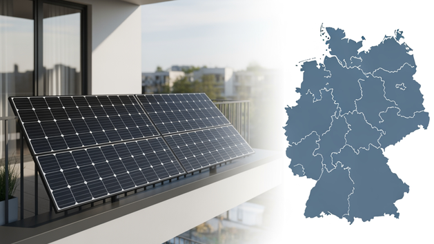 Balkonkraftwerk‑Ranking: Diese Bundesl&auml;nder und St&auml;dte liegen 2026 vorne
