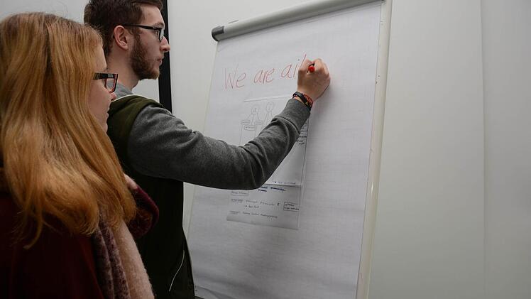 Brain-Storming bei "ait"-Team Foto: Dagmar Besand