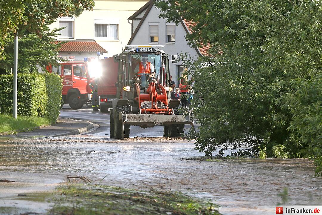 Überschwemmungen im Kreis Haßberge