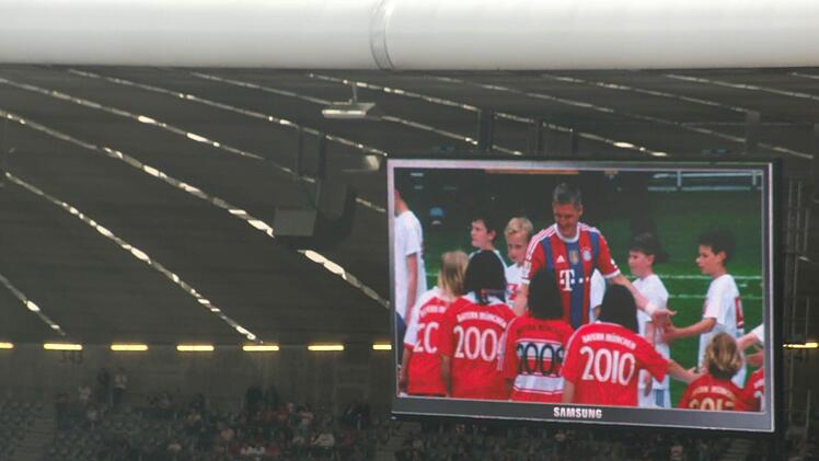 Ganz groß auf der Leinwand .Foto: privat