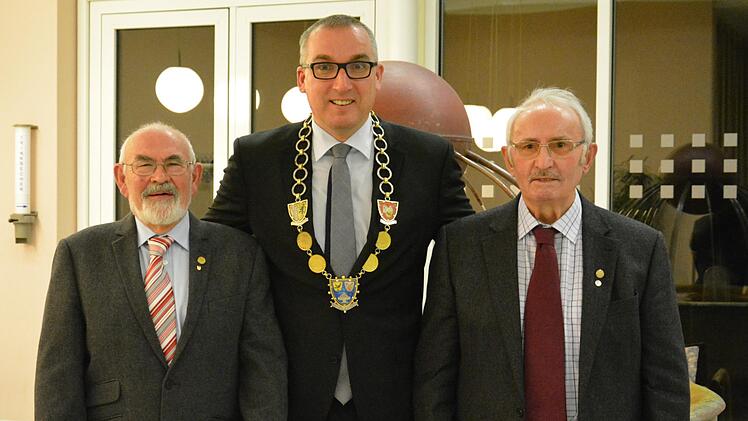 Georg Christoph, Bürgermeister Andreas Sandwall und Helmut Schuck Björn Hein