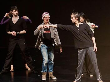 Einblicke in den nächsten Coburger Ballettabend bot eine Soirée im Landestheater. "Hypnotic Poison" feiert am 28. Februar Premiere in Coburg.Foto: Jochen Berger