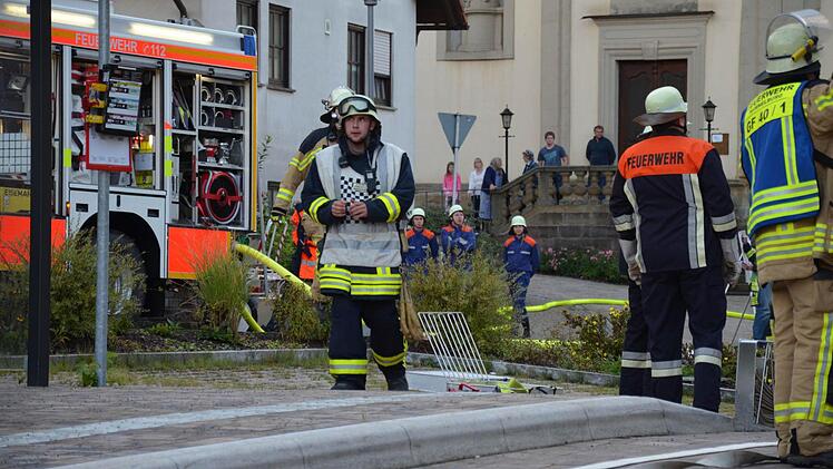 Großübung in Gauaschach  Foto: Jana Keul