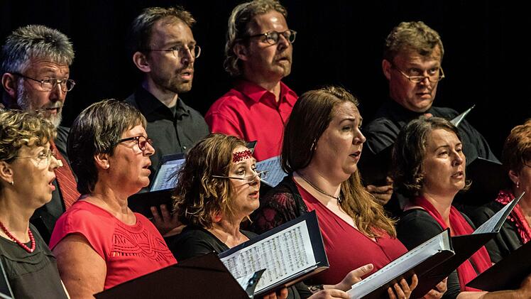Der Auswahl "Ziemlich beste Stimmen" eröffnete das Programm beim Auftaktkonzert in Coburg.Foto: Jochen Berger