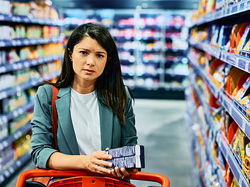 Einkaufen, Verbraucher, Supermarkt, Discounter, Einkaufswagen