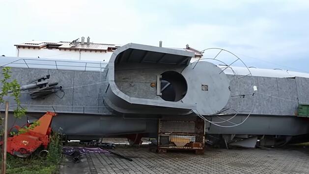 Unwetter in N&uuml;rnberg: U-Boot an Stra&szlig;e